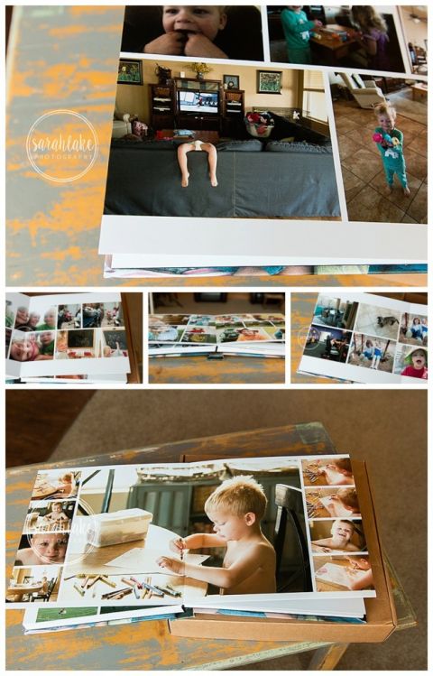 family pictures printed in photo album